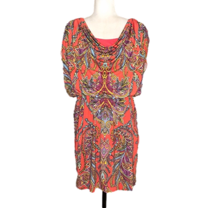 9&Co. coral motif dress